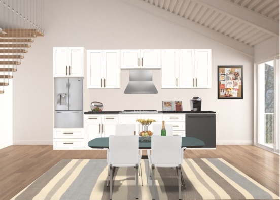 Guess House Kitchen Design Rendering