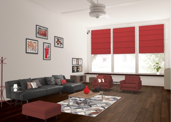 apartment living room Design Rendering