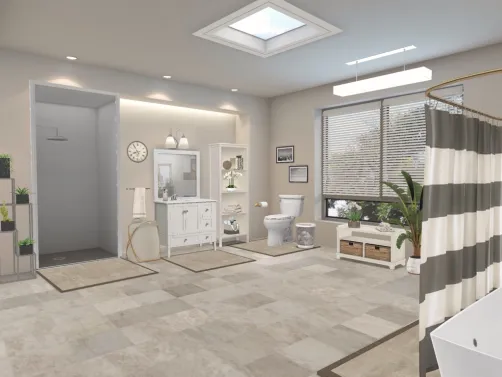 Cute Shades of Beige Bathroom