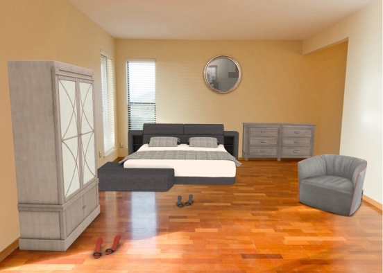 adult bedroom Design Rendering