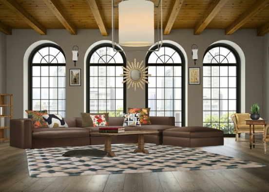 Calm fall living room 🐻 Design Rendering