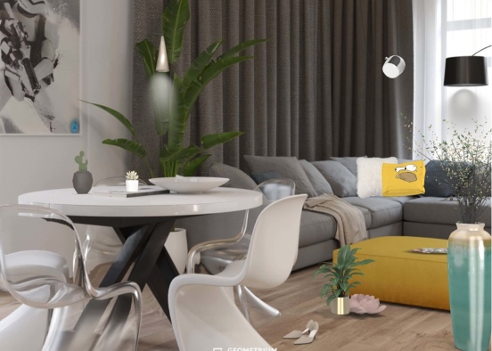 Green living room!💚💚💚 Design Rendering