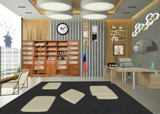 the perfect office Design Rendering