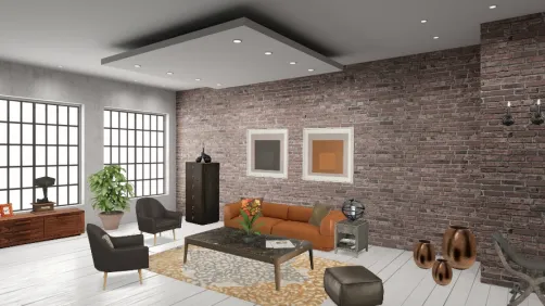 Homestyler orange is the new black livingroom