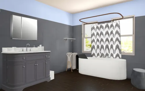 gray bathroom
