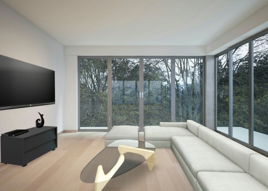 Living Room Design Rendering