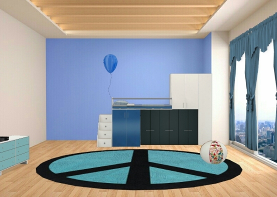 La chambre bleu Design Rendering