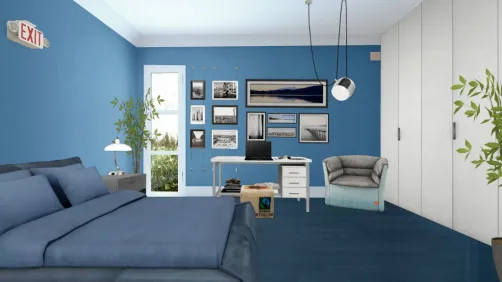 Bedroom Blue in the school....