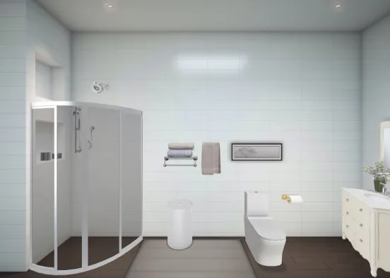 Banheiro-bathroom clean  Design Rendering