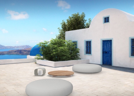 I love to going in Greece Design Rendering