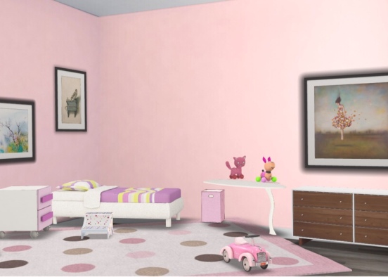 My little girl bedroom Design Rendering