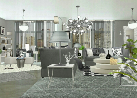 White and grey inspired... Design Rendering
