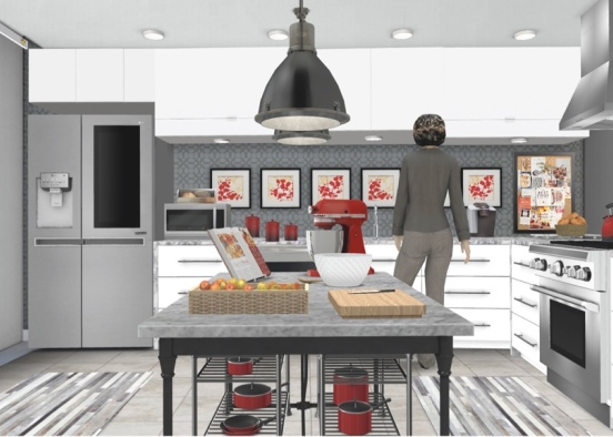 A Bakers Kitchen  Design Rendering