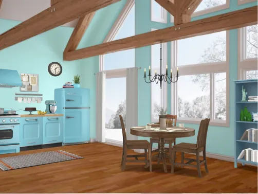 Winter Retro Kitchen
