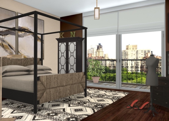 First bedroom Design Rendering