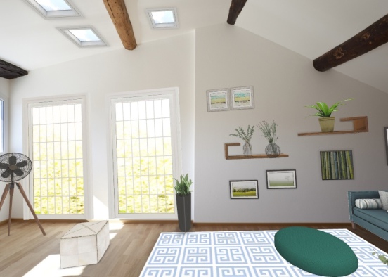 Eco Living room Design Rendering
