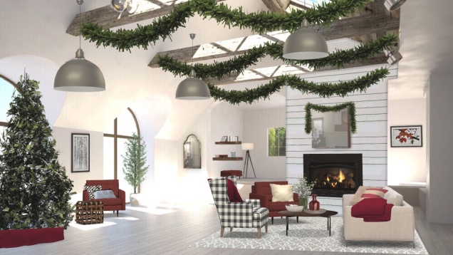 Cozy Christmas Room