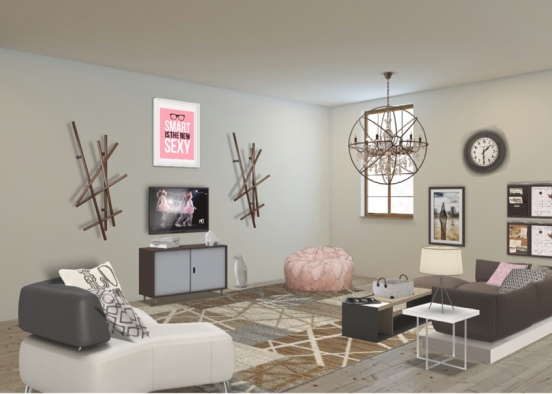 Pink 💕 room Design Rendering