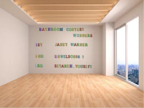 BATHROOM CONTEST WINNERS!!!!