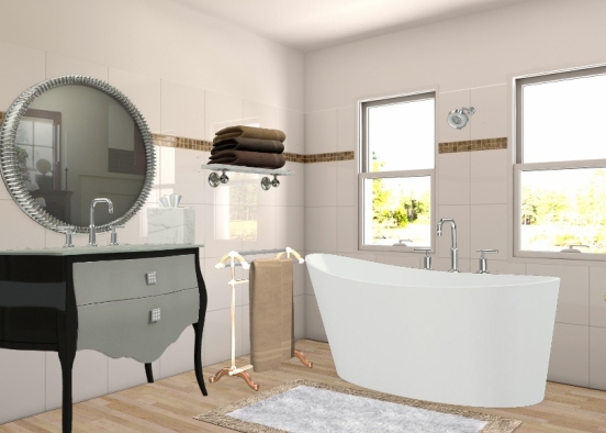 Casa de banho victorian Design Rendering