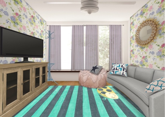 Small living room  Design Rendering