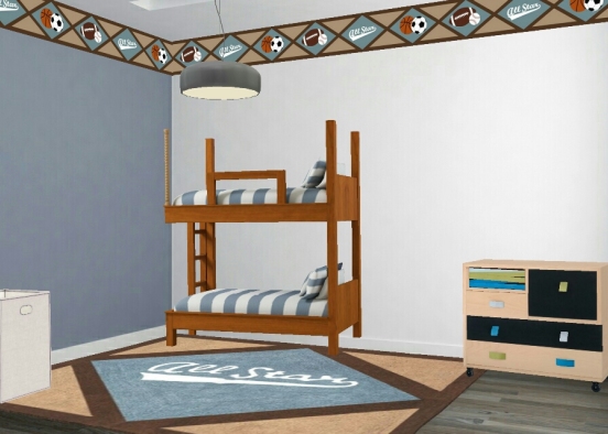Boy room Design Rendering