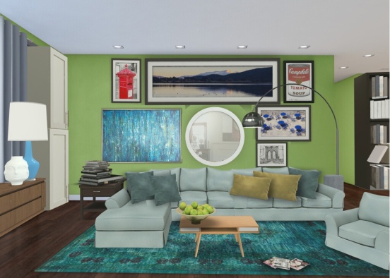 Living room danielle and alex Design Rendering