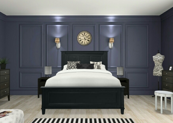 Black in bedroom ( Update ) Design Rendering