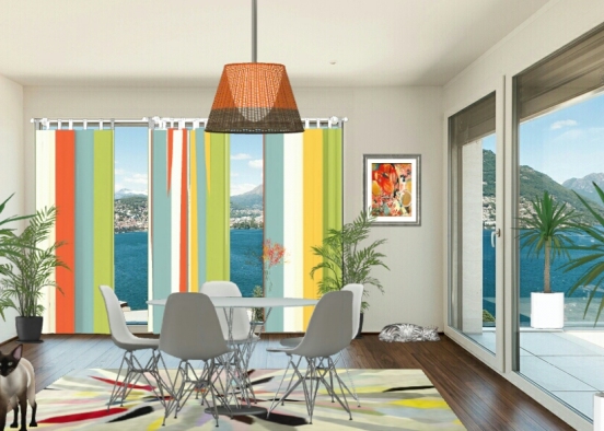 Colorful dining  Design Rendering