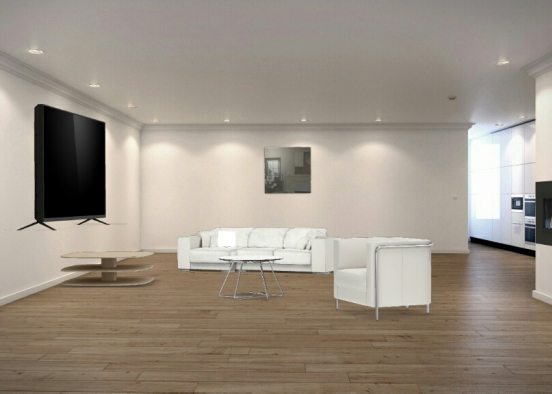 My first living room  Design Rendering