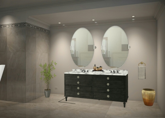 Bathroom home Design Rendering
