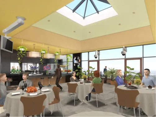 Restaurant at a company