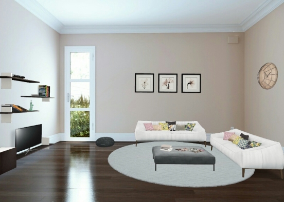 Sweet living room Design Rendering