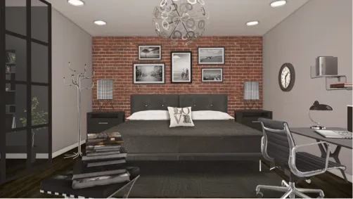 Office in the bedroom 