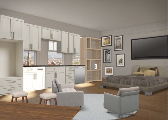 Small Town Apartment Design Rendering