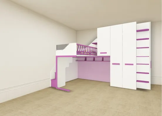 Bedroom for Kids Design Rendering