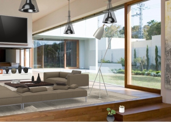 house living room  Design Rendering