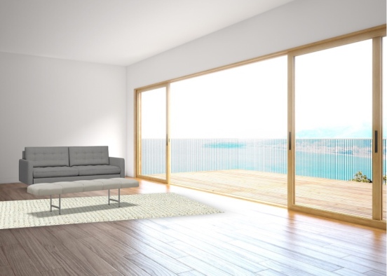Living room beach eclectic Design Rendering