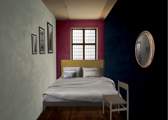 Tiny bedroom makeover🖤 Design Rendering