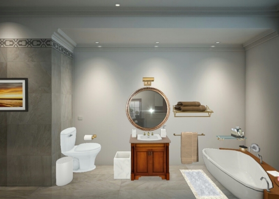 Bathroom Lux Design Rendering