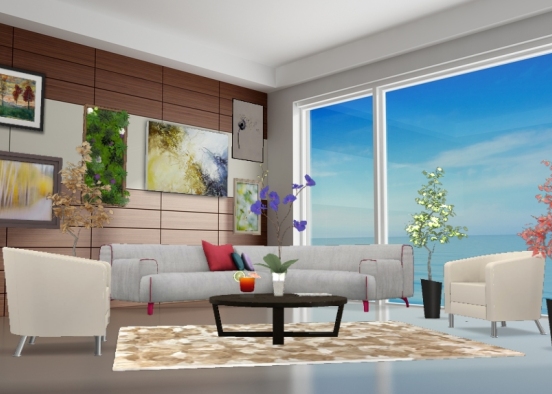 Living room ( house 1)  Design Rendering