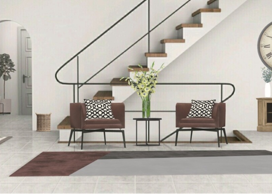 Modern Living room  Design Rendering