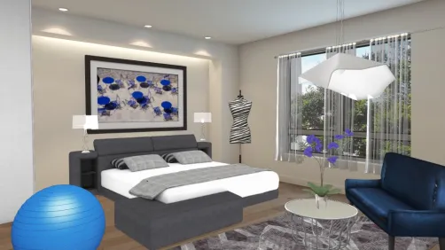 Chambre bleu