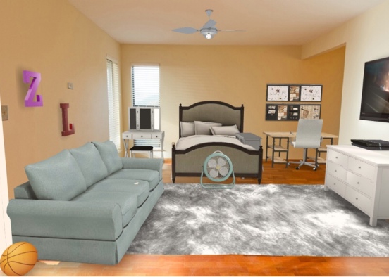 me and my cousins room  Design Rendering