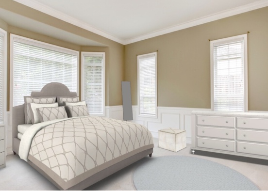 simple bedroom  Design Rendering
