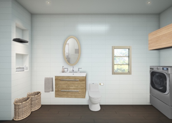 Toilette et buanderie (Royer) rez-de-chaussez Design Rendering