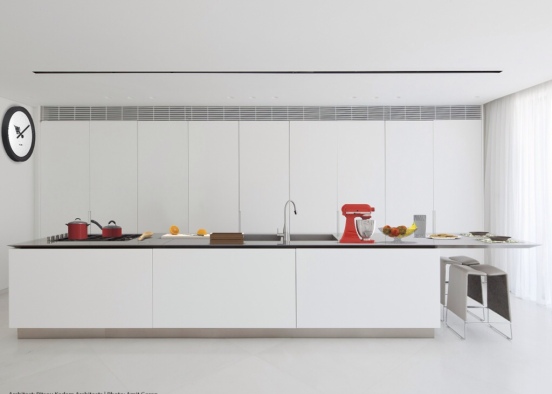 simple kitchen Design Rendering