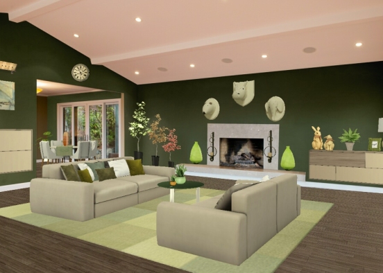 Sala verde  Design Rendering
