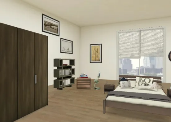 Apartment Bedroom  Design Rendering