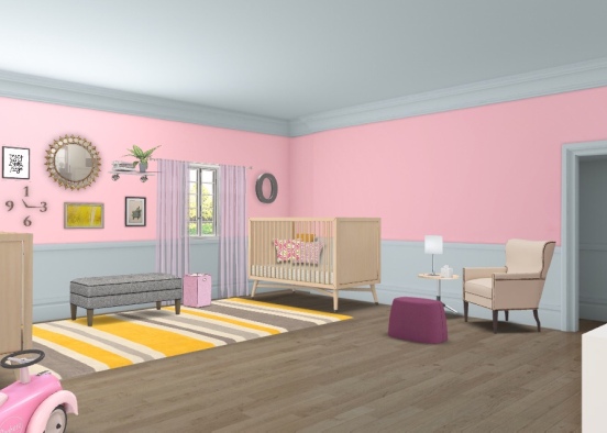 Stella and Olivia's nusery (Anderson)  Design Rendering